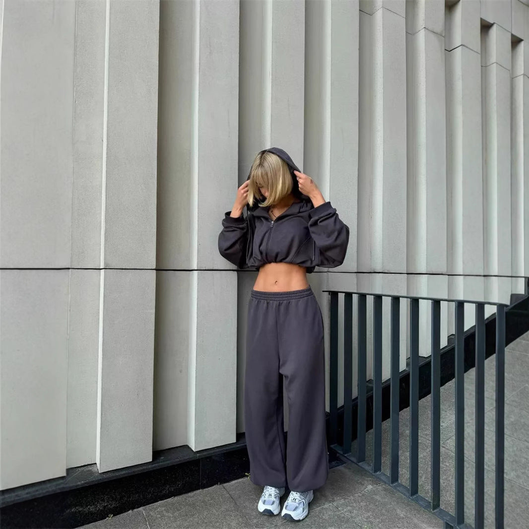 Conjunto de Sudadera con Cordones y Pantalón Largo para Mujer