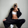 Conjunto de Sudadera con Cordones y Pantalón Largo para Mujer
